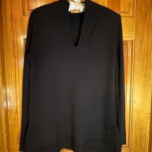 Tory Burch Black Tunic Top